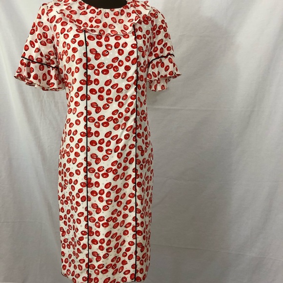 Silk Vintage Ladybug Dress - Picture 2 of 6